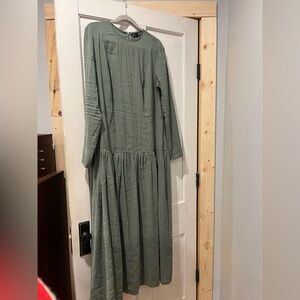 ASOS Green Long Sleeve Dress